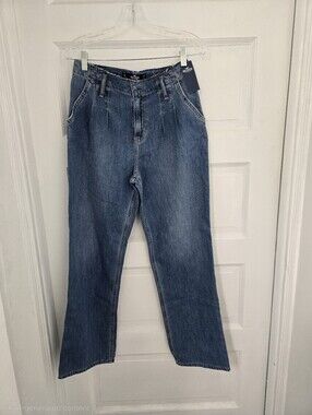 Hollister High-Rise Straight Leg Jeans - Blue Denim
